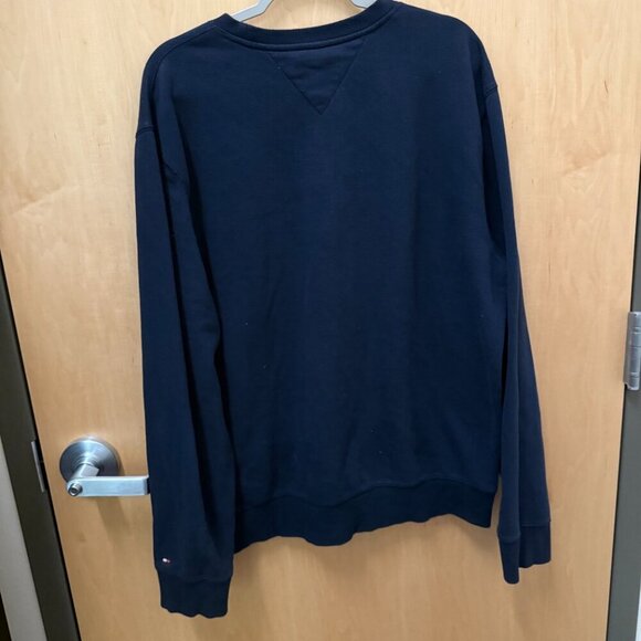 Tommy Hilfiger Navy Crewneck Sweatshirt Men’s XL - Picture 2 of 5